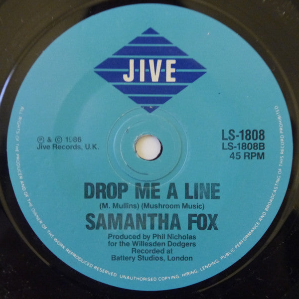 Samantha Fox : Do Ya Do Ya (Wanna Please Me) (7", Single)
