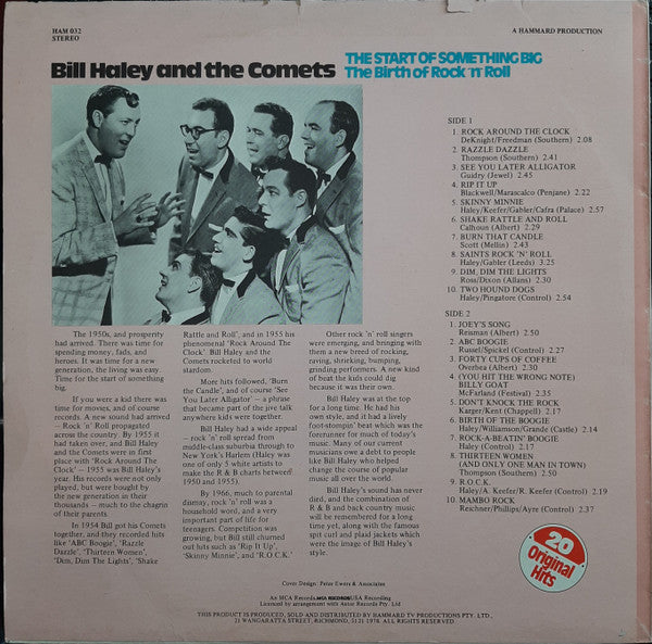 Bill Haley And His Comets : The Start Of Something Big: The Birth Of Rock 'N' Roll (LP, Comp)