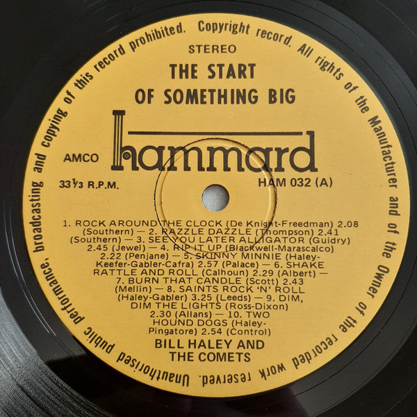 Bill Haley And His Comets : The Start Of Something Big: The Birth Of Rock 'N' Roll (LP, Comp)