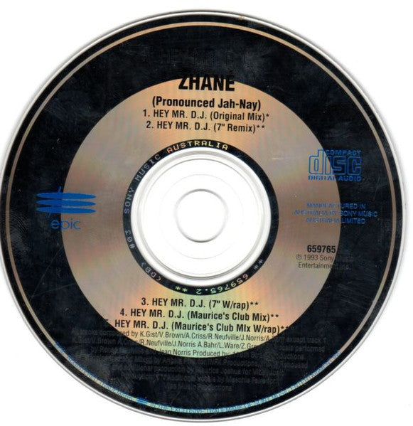 Zhané : Hey Mr. D.J. (CD, Single)