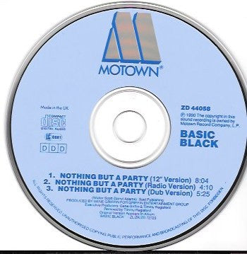 Basic Black : Nothing But A Party (CD, Maxi)