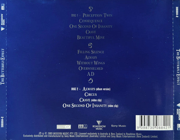 The Butterfly Effect : Begins Here (CD, Album, RE + CD, Single, Enh)