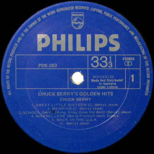 Chuck Berry : Chuck Berry's Golden Hits (LP, Album, RE)