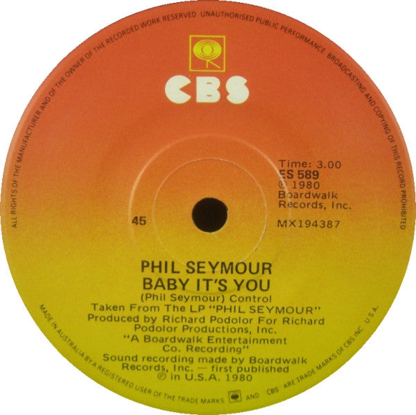 Phil Seymour : Precious To Me (7", Single)