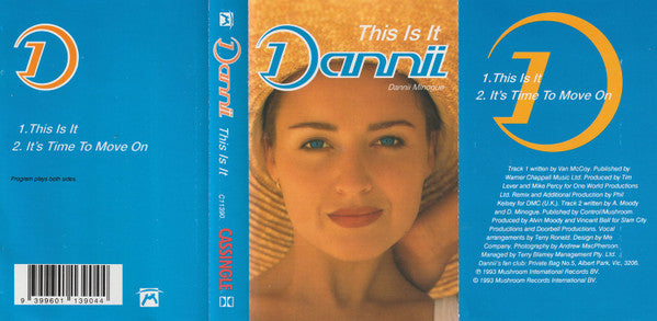 Dannii Minogue : This Is It (Cass, Single)