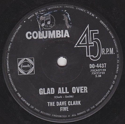 The Dave Clark Five : Glad All Over (7", Single)