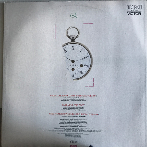 Eurythmics : When Tomorrow Comes (12", Maxi)