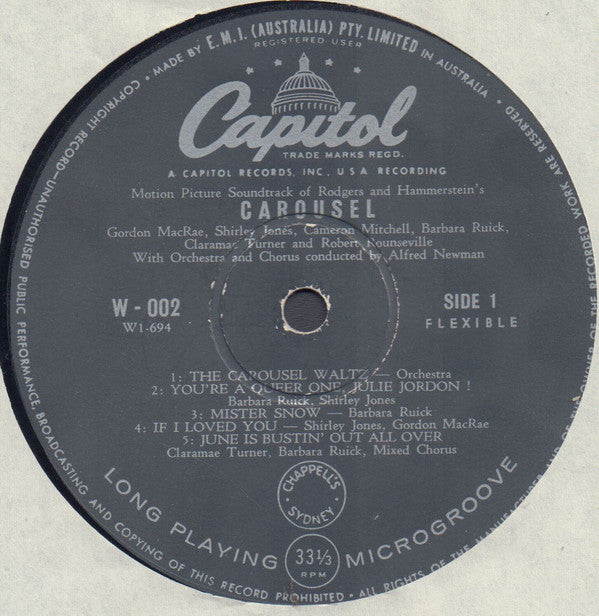 Rodgers & Hammerstein : Carousel (LP, Album, Mono)