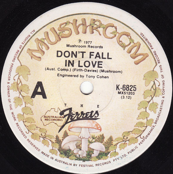 The Ferrets : Don't Fall In Love (7", Single)