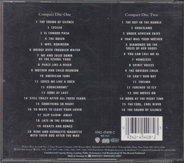 Paul Simon : The Paul Simon Anthology (2xCD, Comp)
