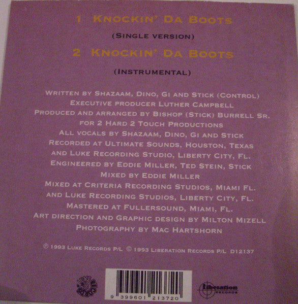 H-Town : Knockin' Da Boots (CD, Single, Car)