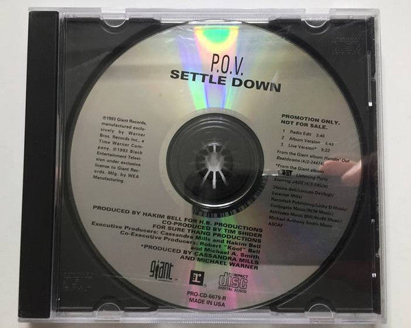 P.O.V. : Settle Down (CD, Maxi, Promo)