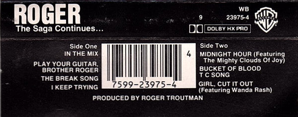 Roger Troutman : The Saga Continues... (Cass, Album)