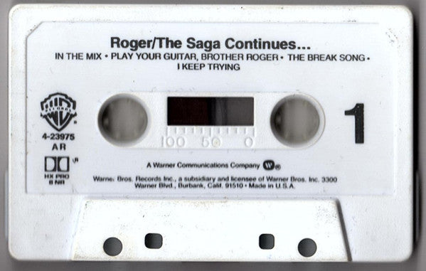 Roger Troutman : The Saga Continues... (Cass, Album)