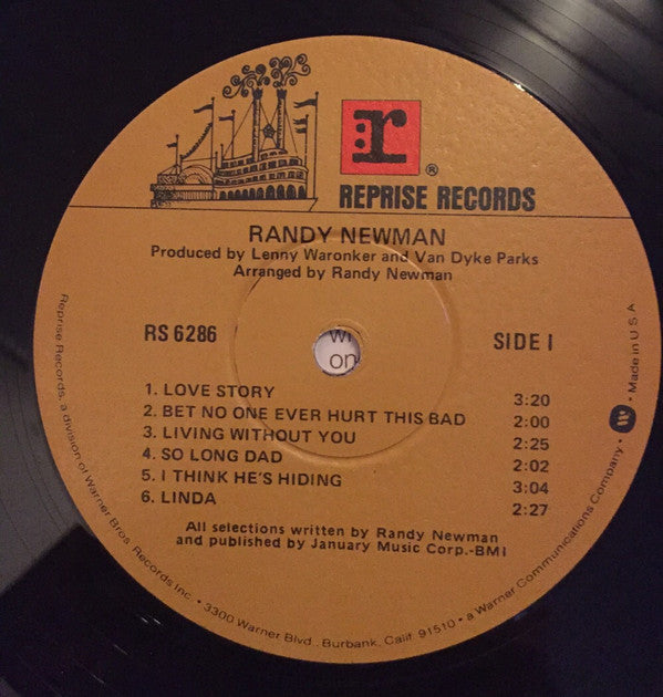 Randy Newman : Randy Newman (LP, Album, RP)