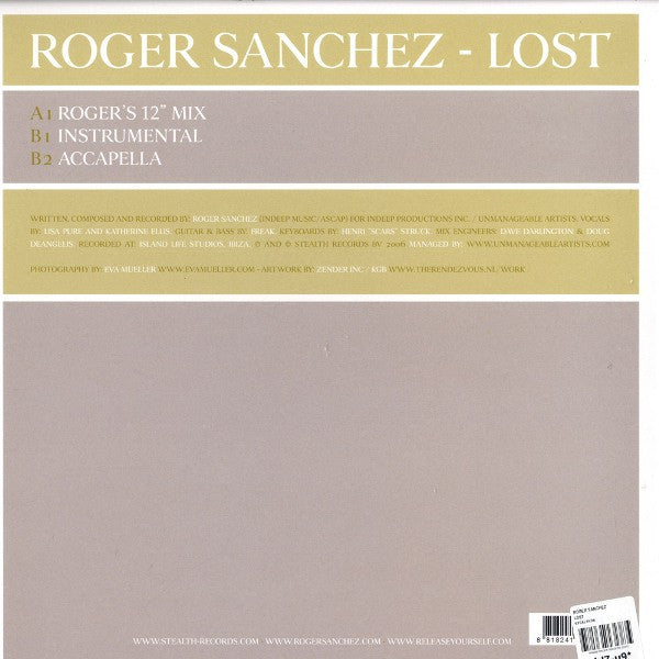 Roger Sanchez : Lost (12")
