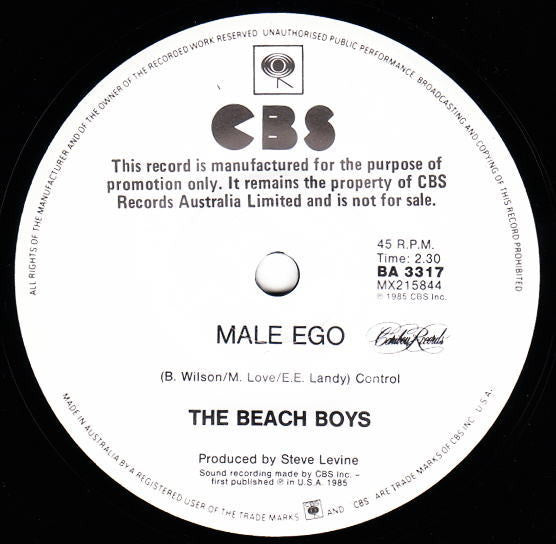 The Beach Boys : Getcha Back (7", Promo)