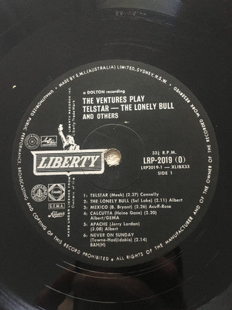 The Ventures : Play Telstar - The Lonely Bull And Others (LP, Album, Mono)