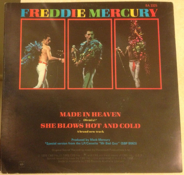 Freddie Mercury : Made In Heaven (7", Single, Promo)