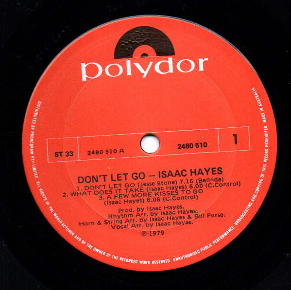 Isaac Hayes : Don't Let Go (LP, Album)