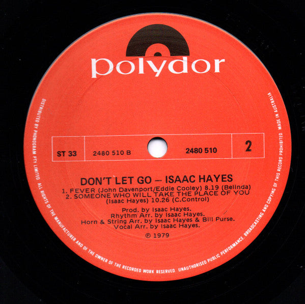 Isaac Hayes : Don't Let Go (LP, Album)