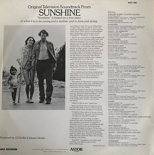Various : Sunshine (LP, Album)