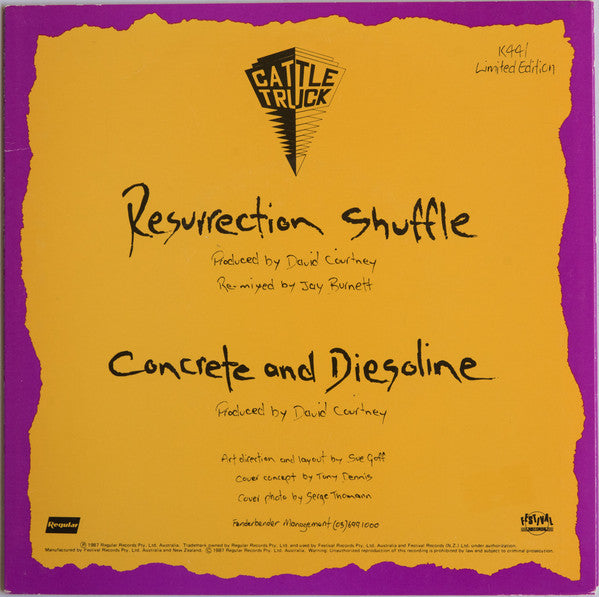 Cattletruck : Resurrection Shuffle (7", Single, Ltd)