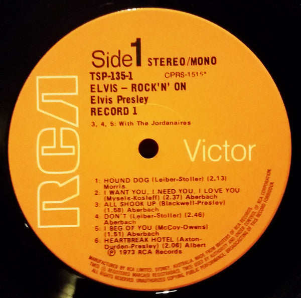 Elvis Presley : Rock 'N' On (2xLP, Comp)