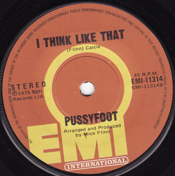 Pussyfoot : The Way That You Do It (7", Single)