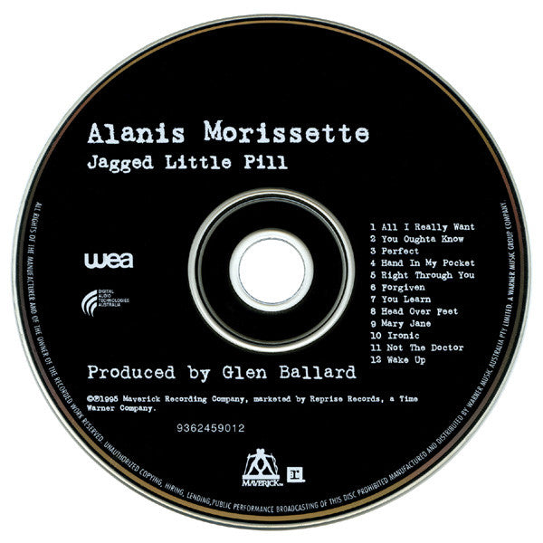 Alanis Morissette : Jagged Little Pill (CD, Album)