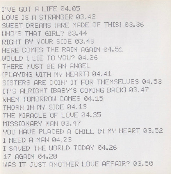 Eurythmics : Ultimate Collection (HDCD, Comp, RE)