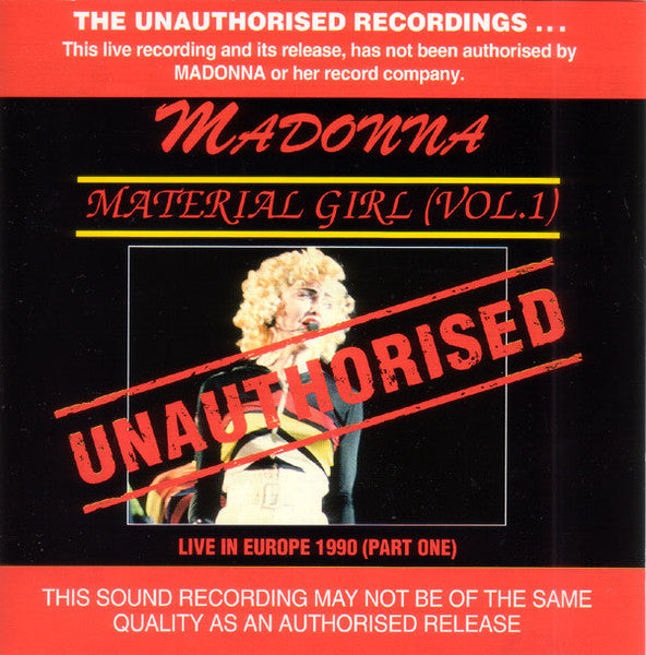 Madonna – Material Girl (Vol. 1) (Australian Unofficial Live Release)